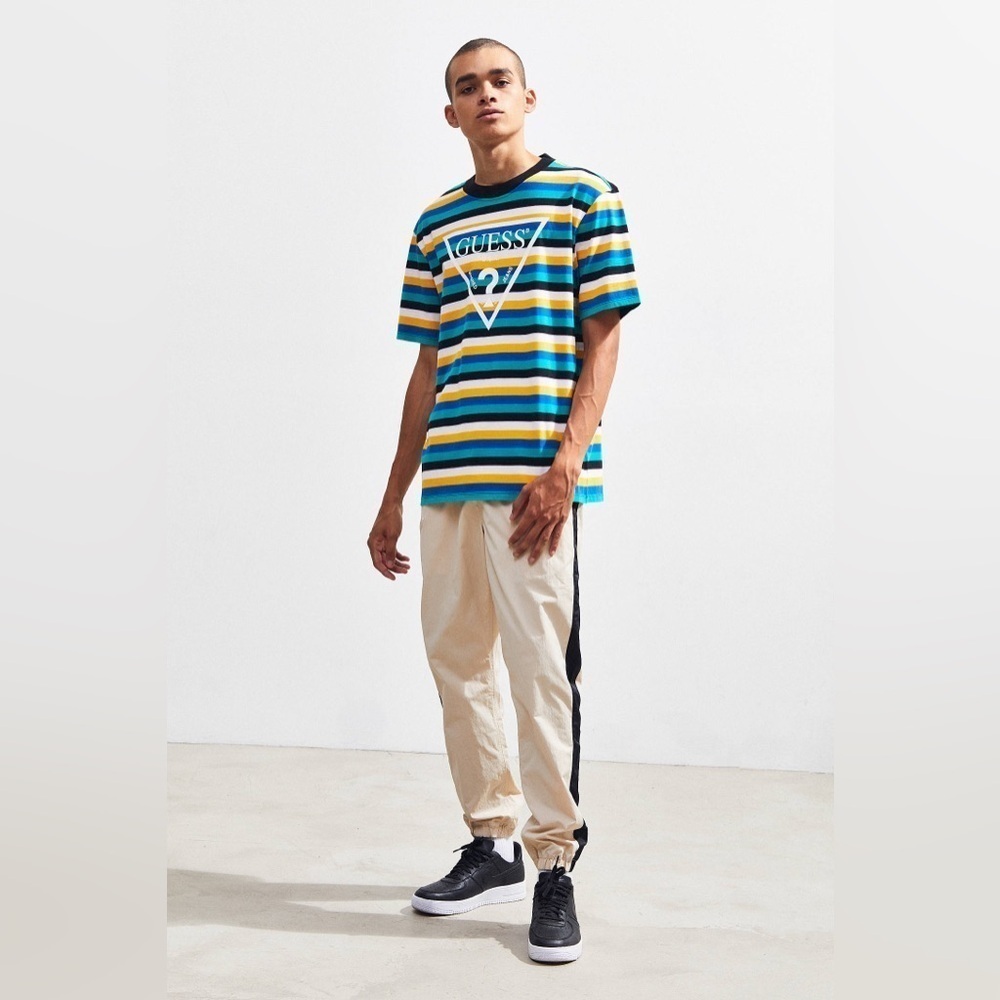 GUESS UO Exclusive Vista Striped Tee, Size M - Picture 5 of 10